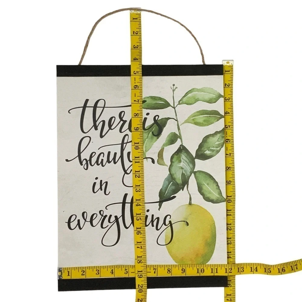 Zest Garden Wall Hanging Lemon Modern FarmHouse Shabby Phrase Large 25 x 12 in